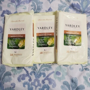 Yardley London Disposable Washcloths Aloe Vera 3 Packs Clean Moisturizing Shower